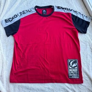 Ecko Unlimited Red and Black Short Sleeve Tee
